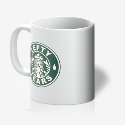 Lefty Tears Mug Back